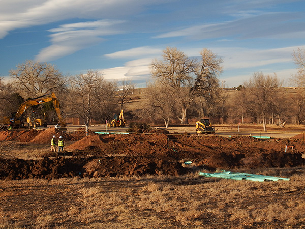 Construction near Deer Creek January 3, 2018